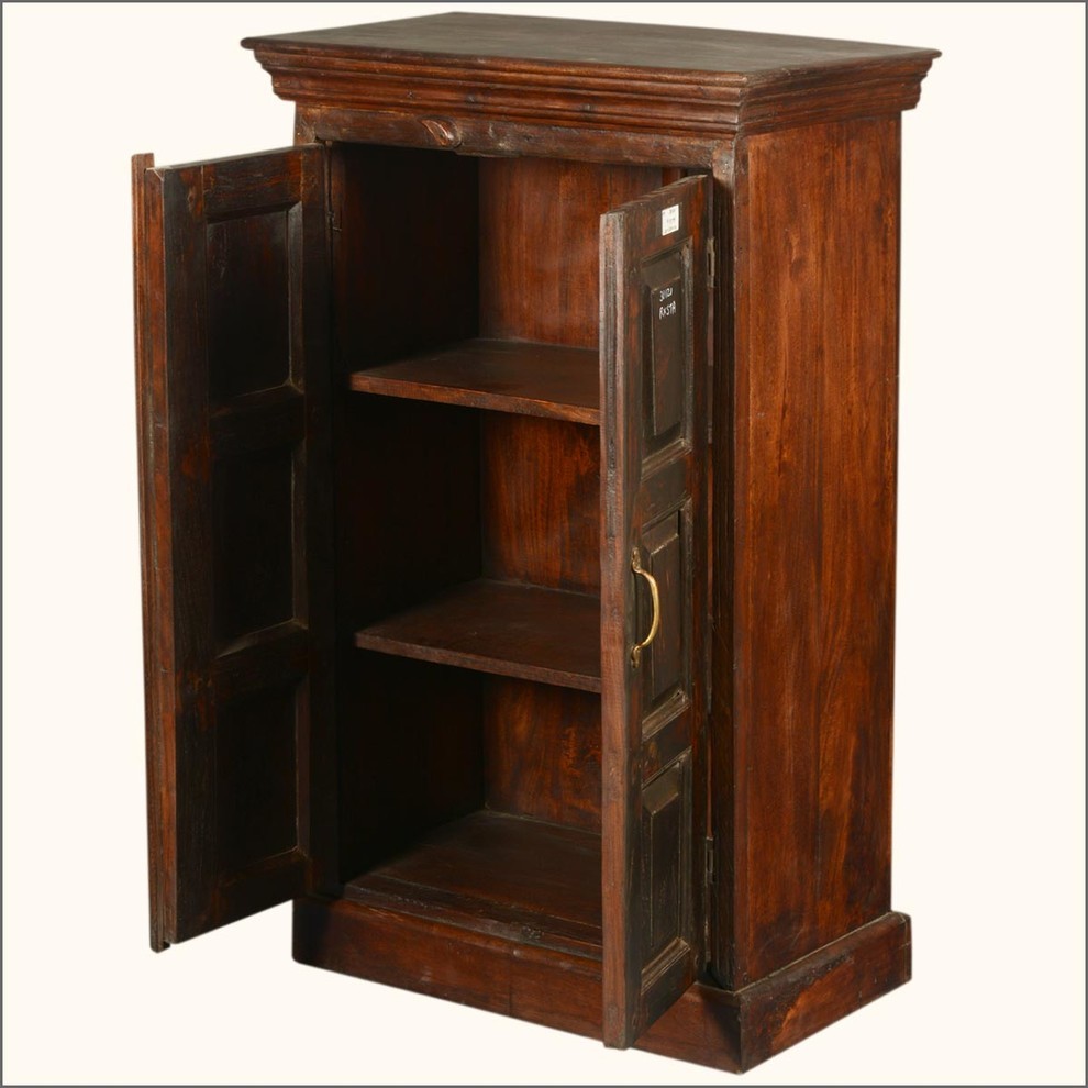 Elderon Reclaimed Wood Double Door Rustic Armoire   Rustic   Accent Chests And Cabinets   by Sierra Living Concepts Inc  Houzz