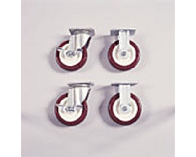 Knaack Poly Caster Set with Brakes - 6 Inch 516