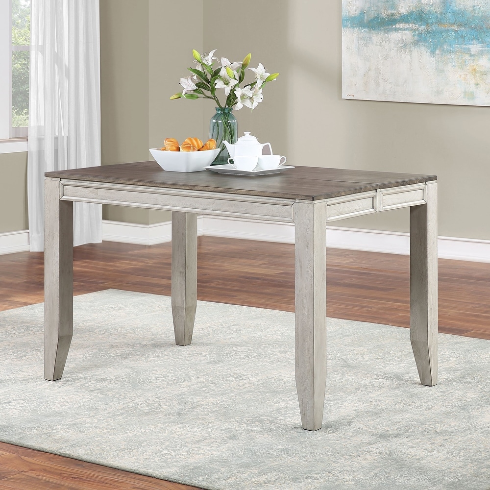 The Gray Barn Aldrich Two tone Smokey Counter Height Table