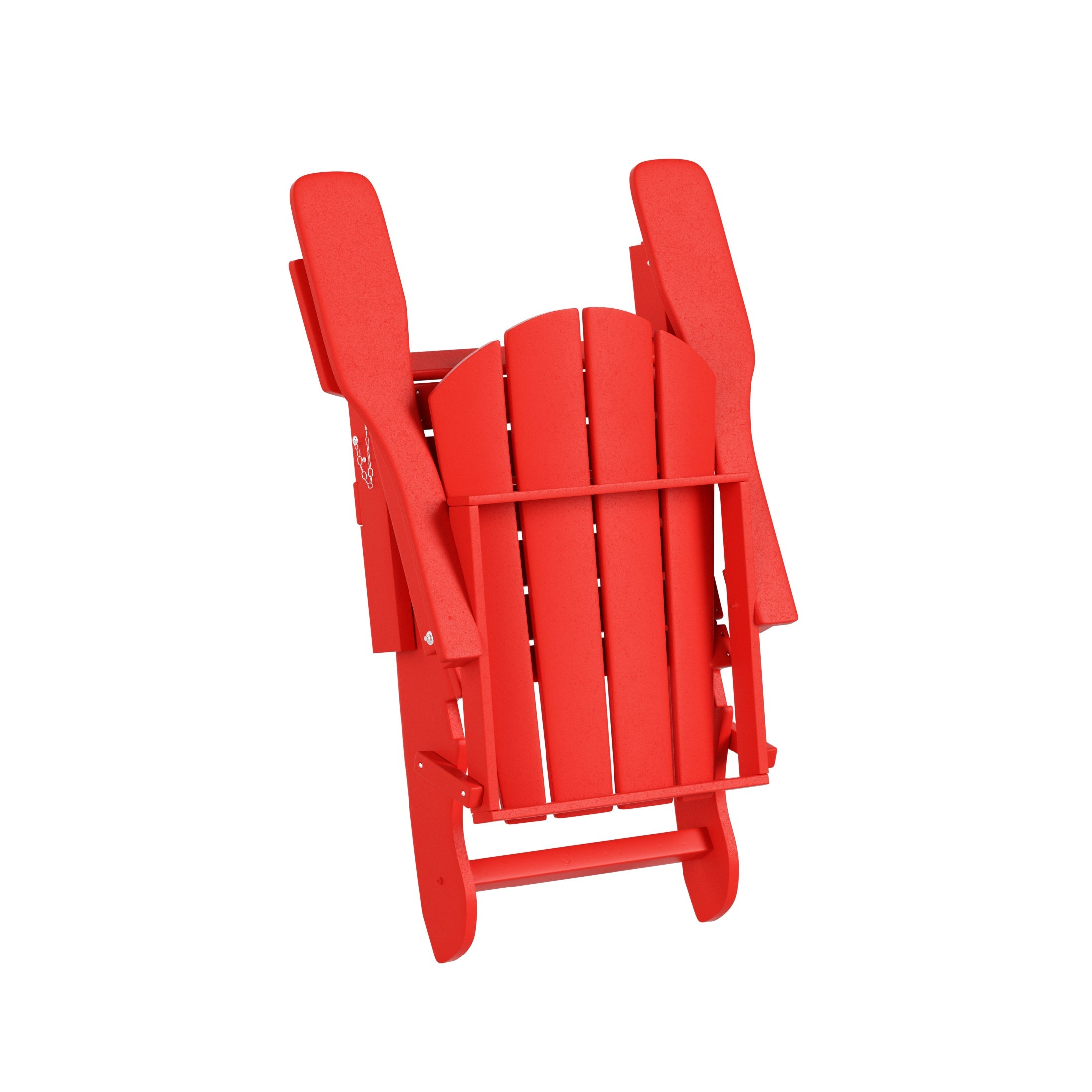 WestinTrends Outdoor Adirondack Chair, Plastic Fire Pit Chair, Weather Resistant Folding Patio Lawn Chair for Outside Deck Garden Backyard Balcony, Red