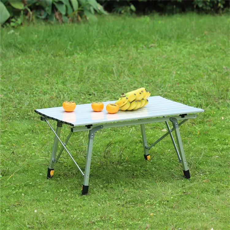 High Quality Multifunctional Heavy Duty Camping Table Portable Adjustable Roll up Aluminum Frame Outdoor Tables