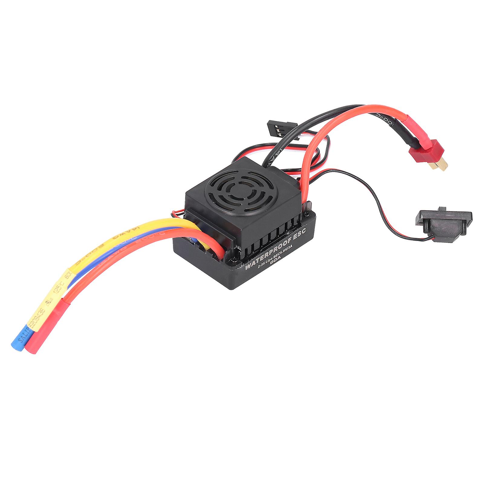 60a Brushless Esc Electric Speed Controller + Program Card Fit For 1/10 Rc Car Model