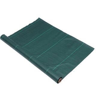 Agfabric 3 ft. x 50 ft. Garden Weed Barrier Fabric Weed Mat Landscape Fabric Green and Black GC270350GB