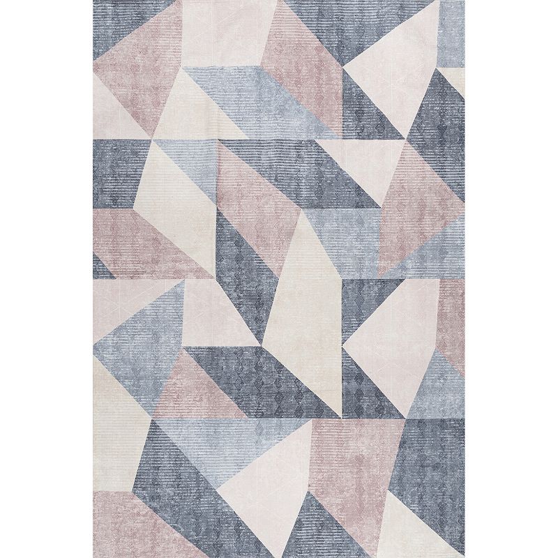 nuLOOM Laci Geometric Machine Washable Modern Area Rug