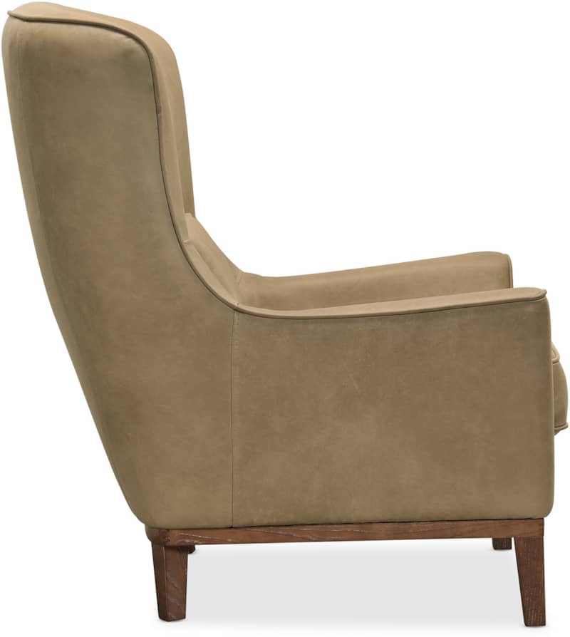 Hooker Furniture Living Room Glover Leather Club Chair