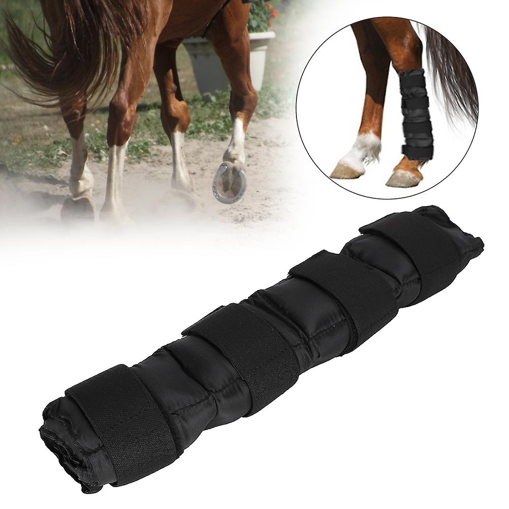 Oxford Cloth Black Soft Fitting Quick Easy Cooling Horse Leg Protection Ice Wrap Pack Bag