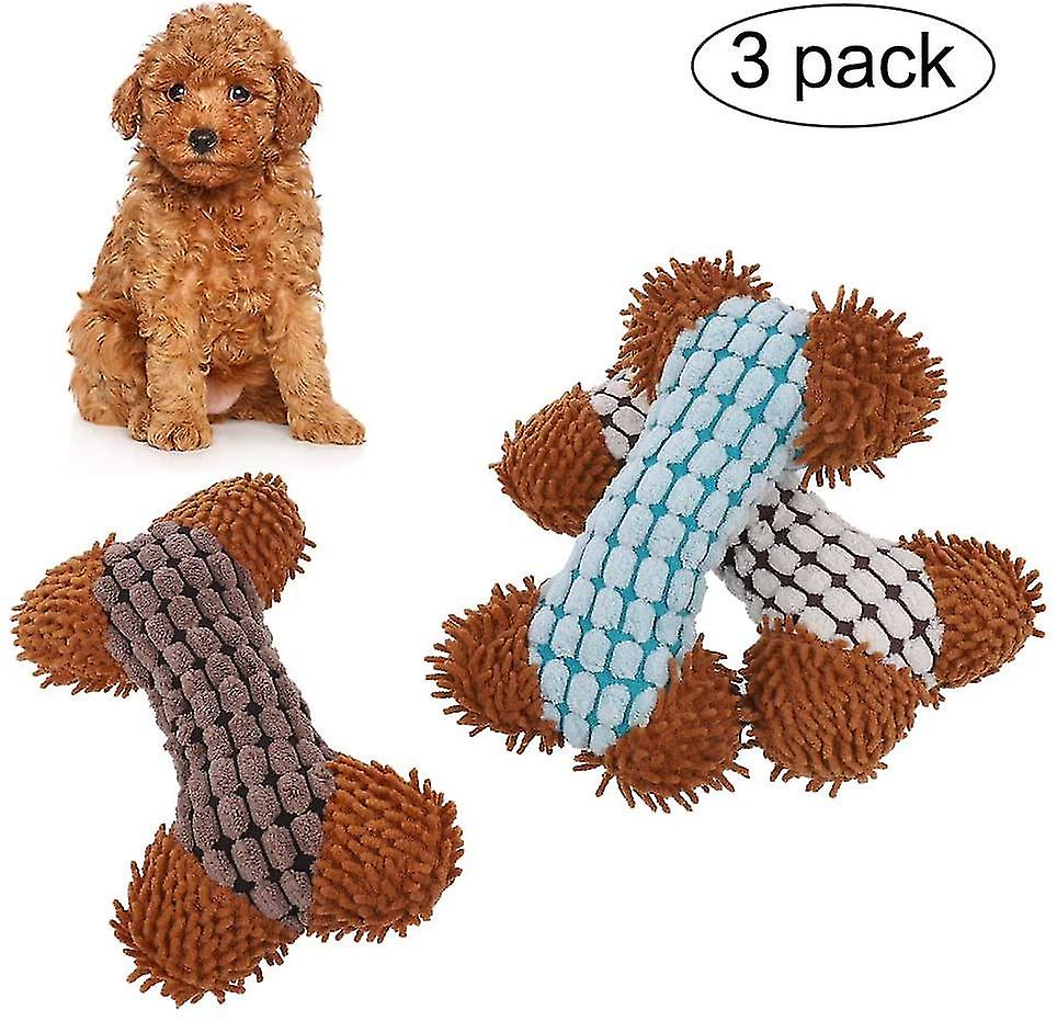 Miman Dog Toy Chew Toy Dog Squeaky Chew Toy Plush Speedy Pet Puppy Toy For Small And Medium Dogs 3 Pieces