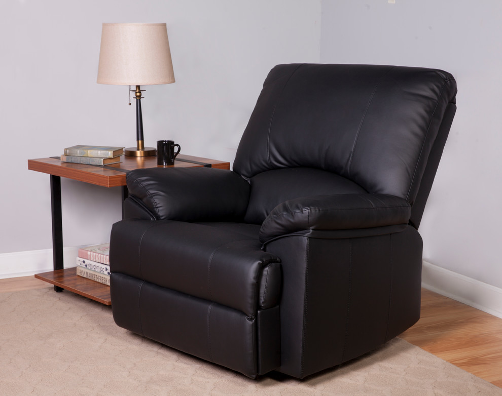 Relaxzen Reynolds Rocker Recliner With Heat and Massage   Modern   Massage Chairs   by Comfort Products  Houzz