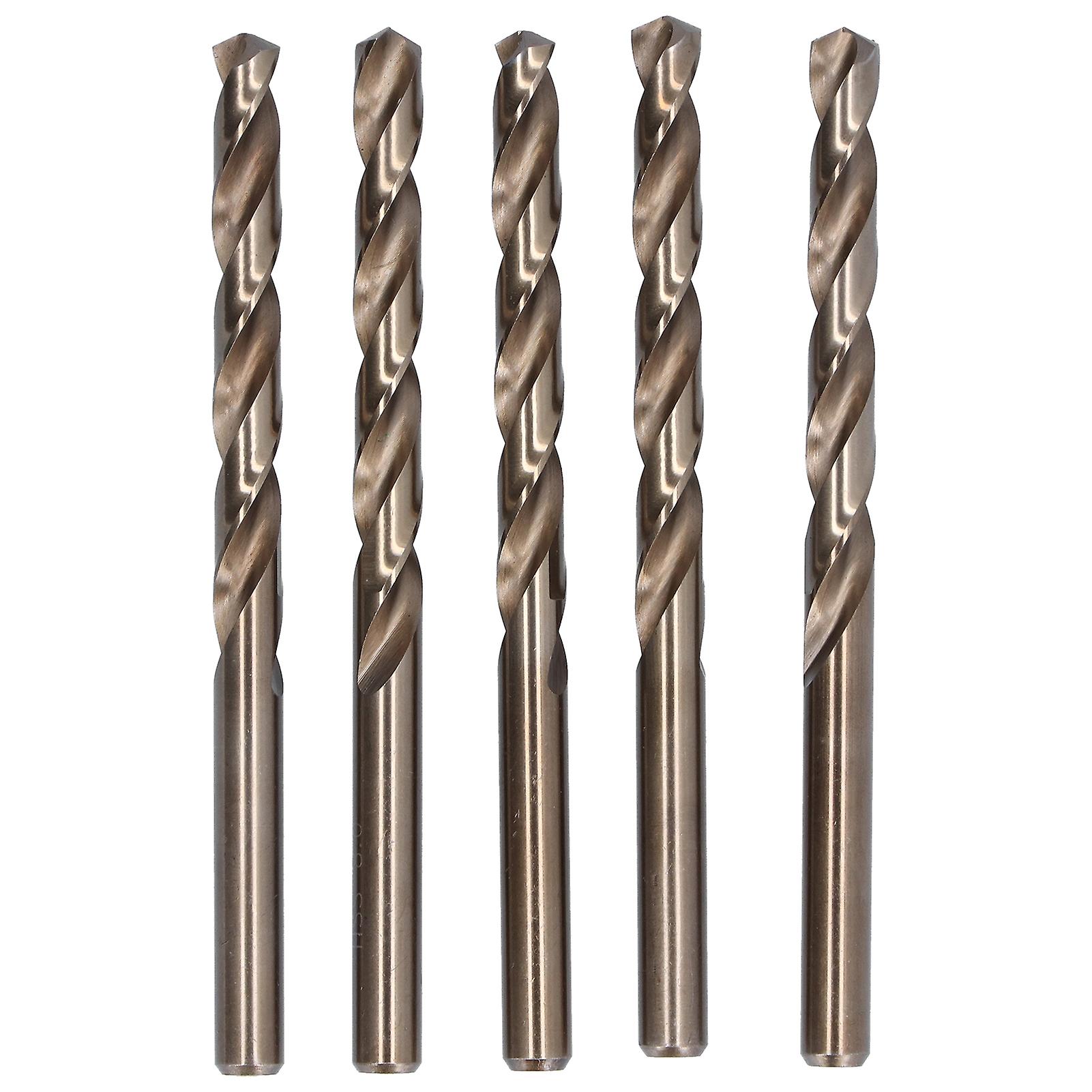 5pcs Twist Drill Bit High Speed Steel Straight Shank Large Spiral Bits Drilling Accessories