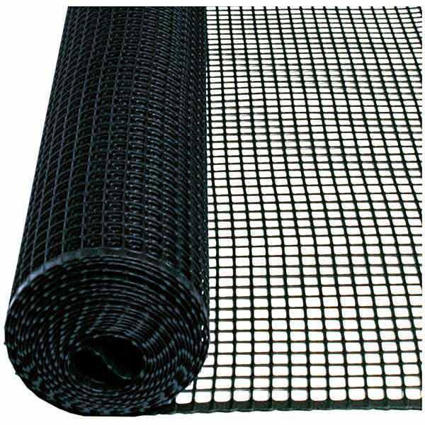 Fencer Wire 3 ft. x 15 ft. x 12 in. Black Plastic Hardware Netting PGC-B3X15MF12