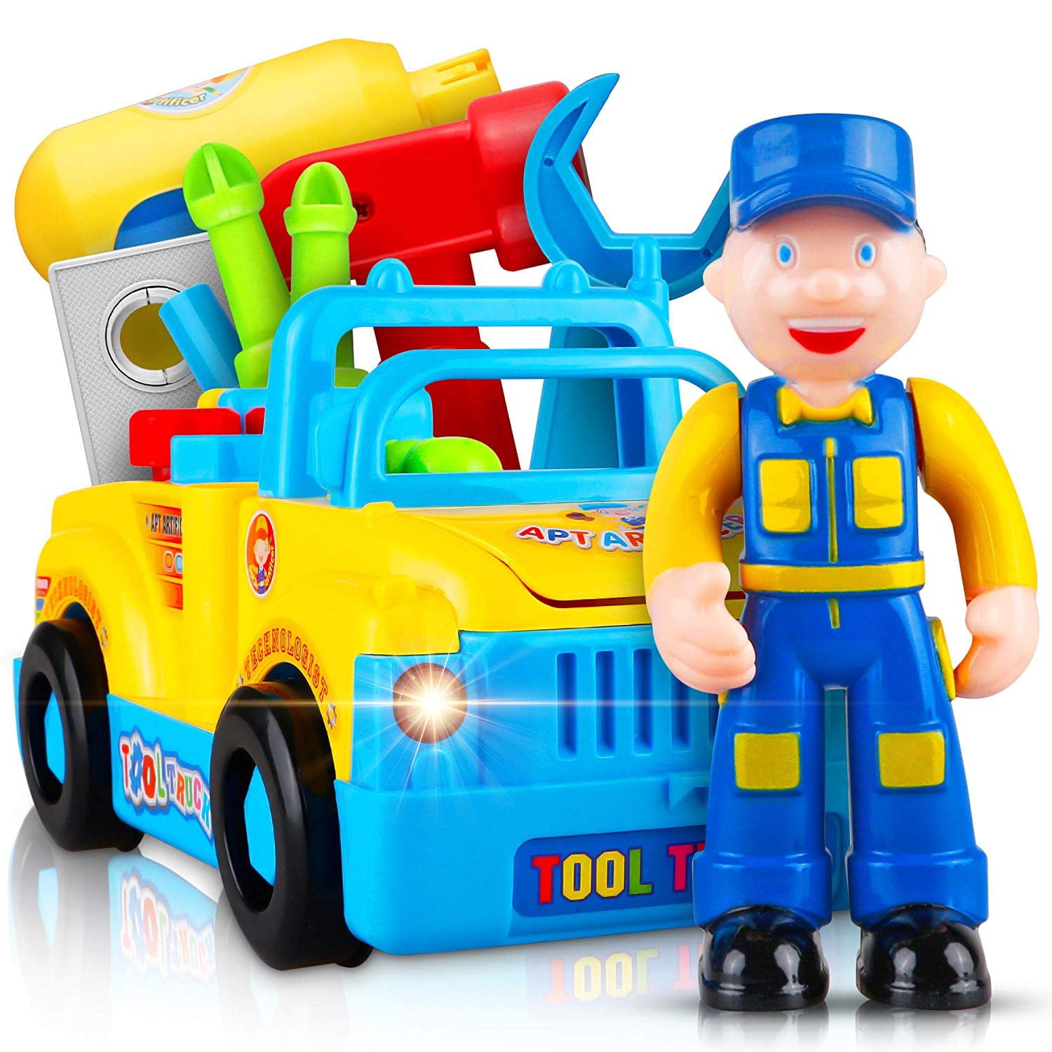 CifToys Take Apart Truck Learning Toys for 3 Year Old Boys Vehicle Playset Ages 3 and up