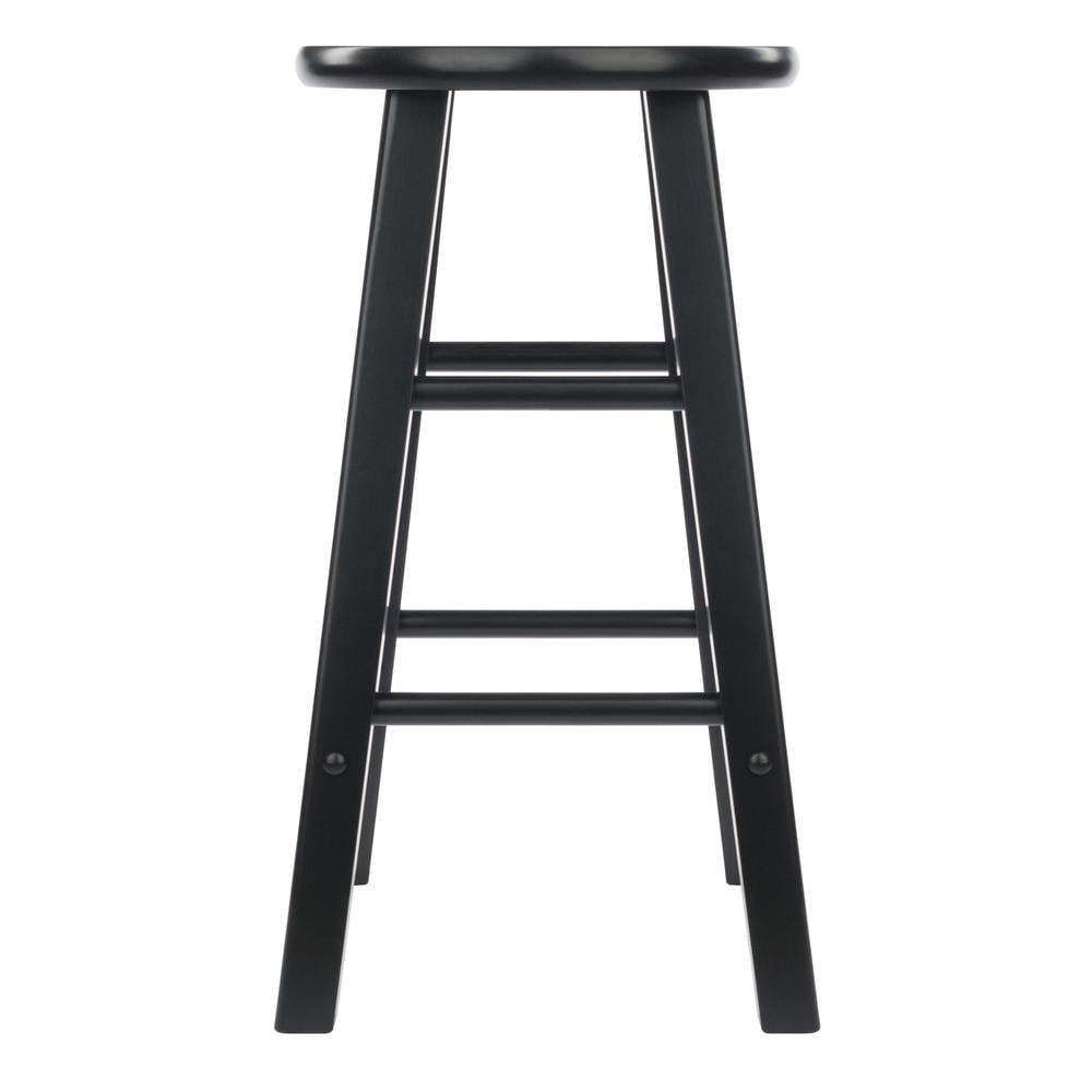 Winsome Wood Element 2-Pc 24 Counter Stool Set， Black Finish