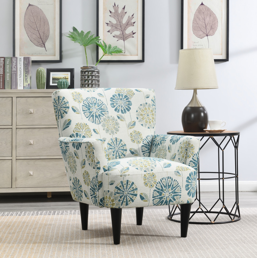 Norvell Accent Chair   Midcentury   Armchairs And Accent Chairs   by Lorino Home  Houzz