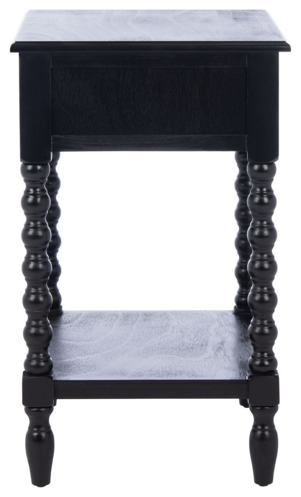 Calico Accent Table Black   Traditional   Side Tables And End Tables   by AED Luxury Home Decor  Houzz