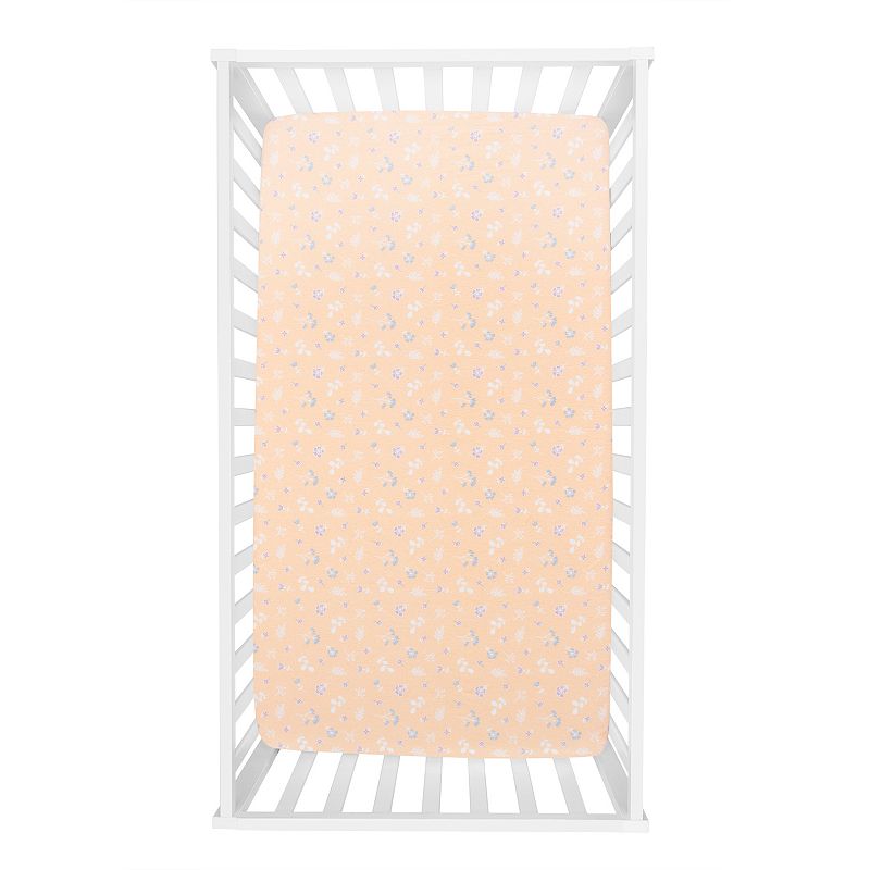 Trend Lab Forest Garden Floral Deluxe Flannel Fitted Crib Sheet