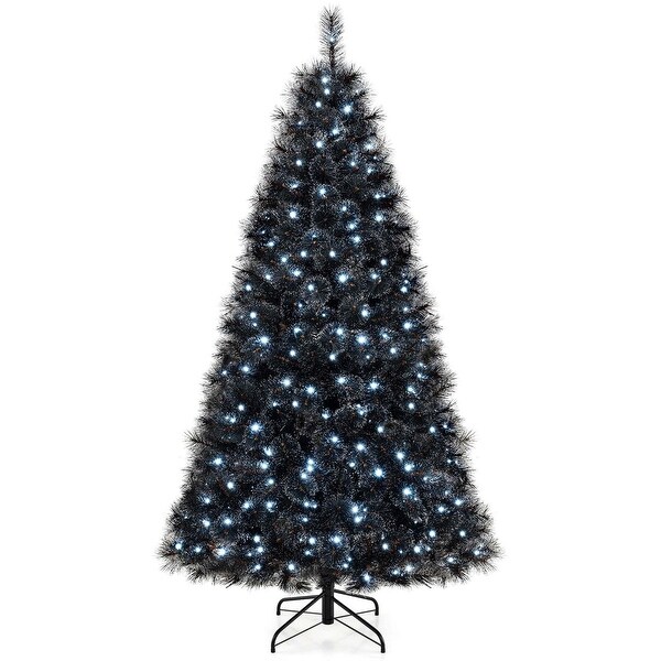 Costway 6/7/8 FT Halloween Tree with 362/572/860 Branch Tips Frosted