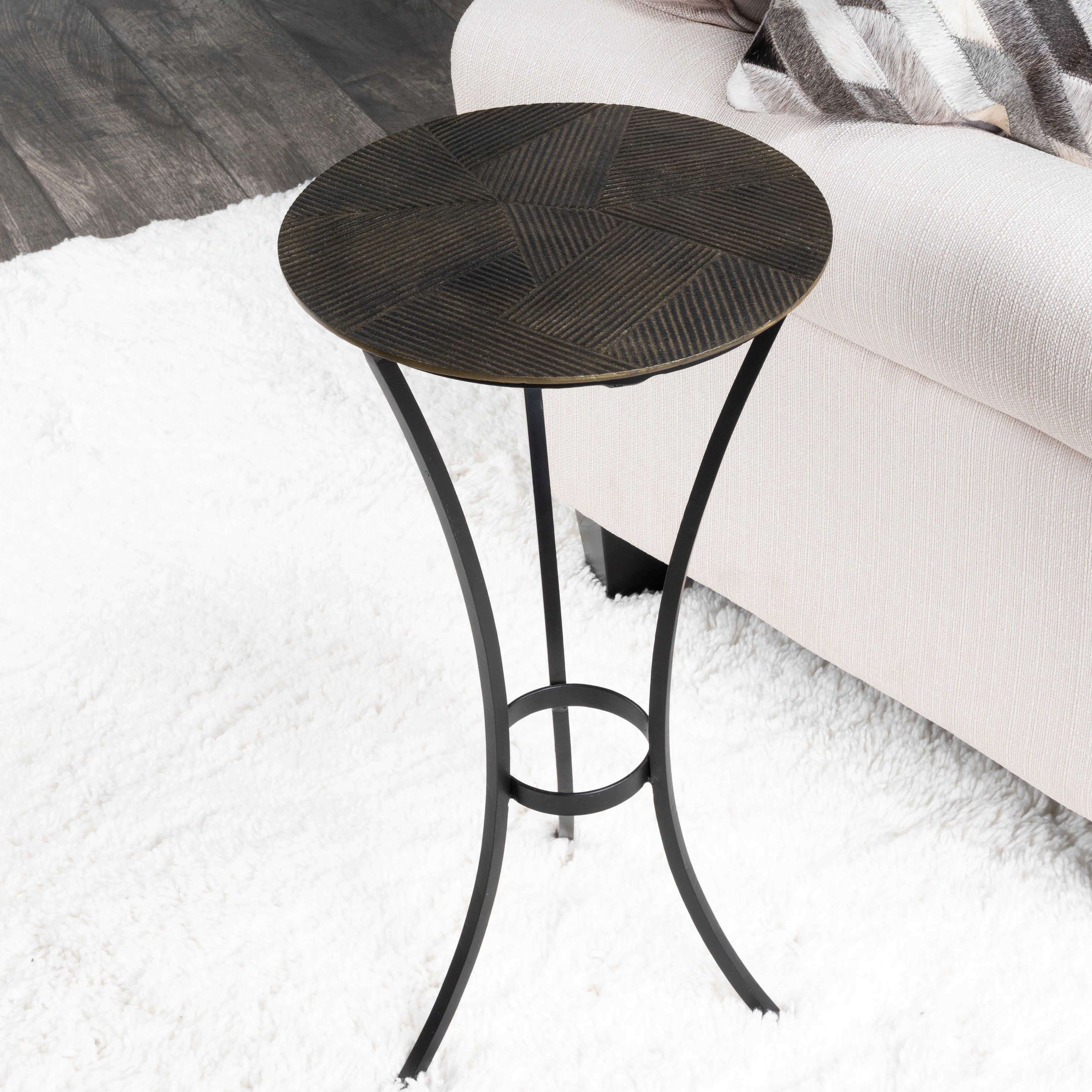 Butler Gaston Round Metal End Table