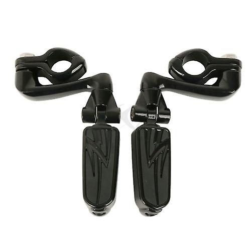 Born Pretty 360 Adjustable 32mm 1 1/4andquot; Engine Guard Mount Kit Foot Pegs For Harley Suzuki