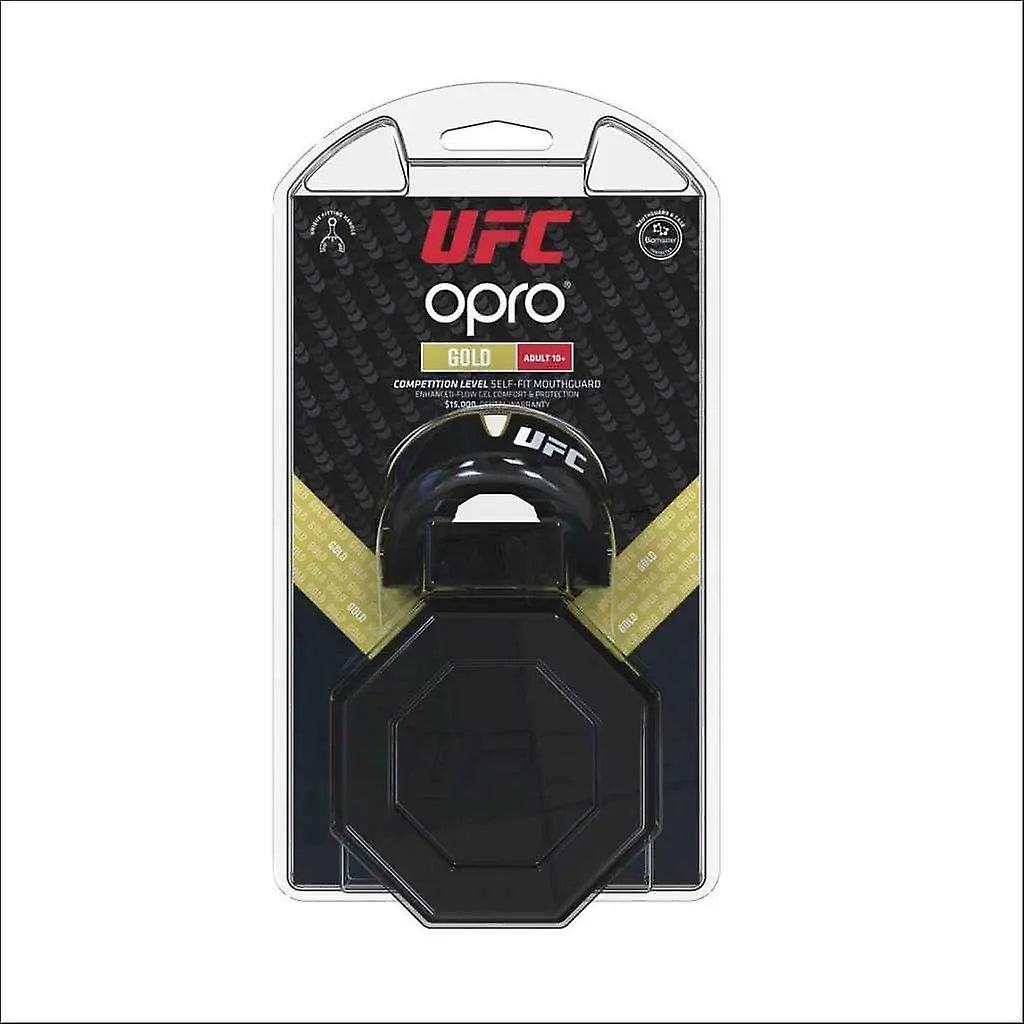 Opro ufc gold mouth guard black metal/gold