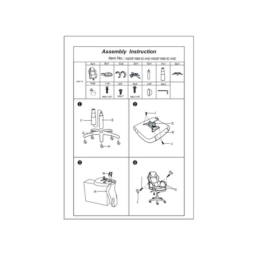 Office Chair with Adjustable Height Executive Task Chair