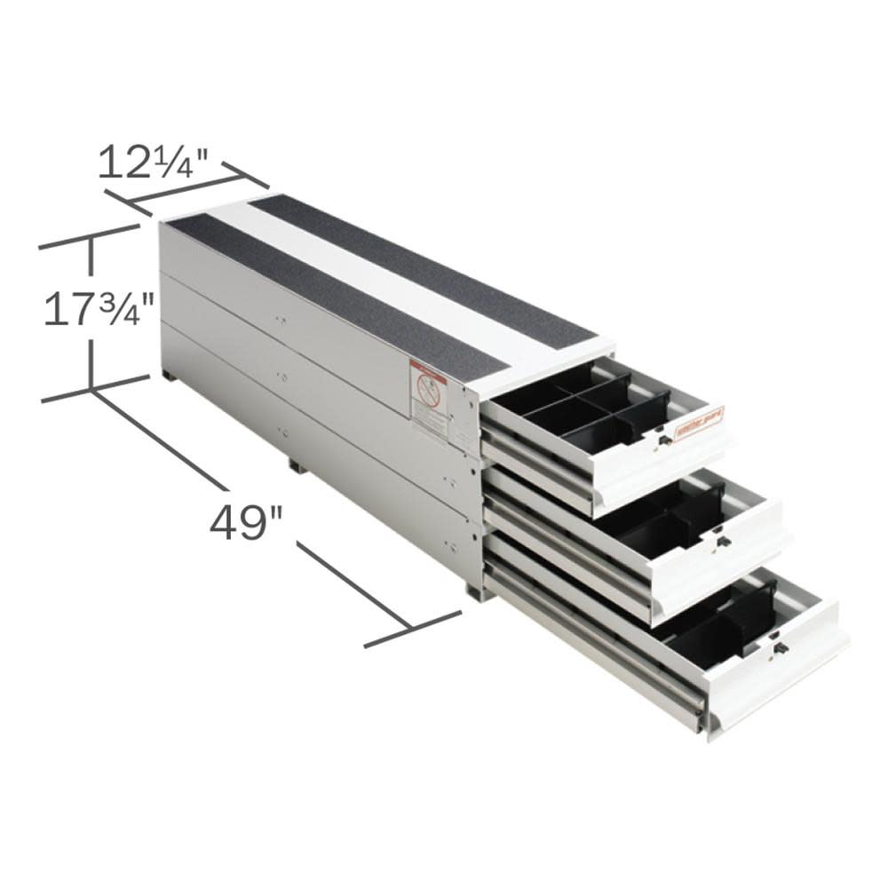 Itemizer? Van Drawer Unit， Stacked， 49 In. x 12.25 In. x 17.75 In. ;