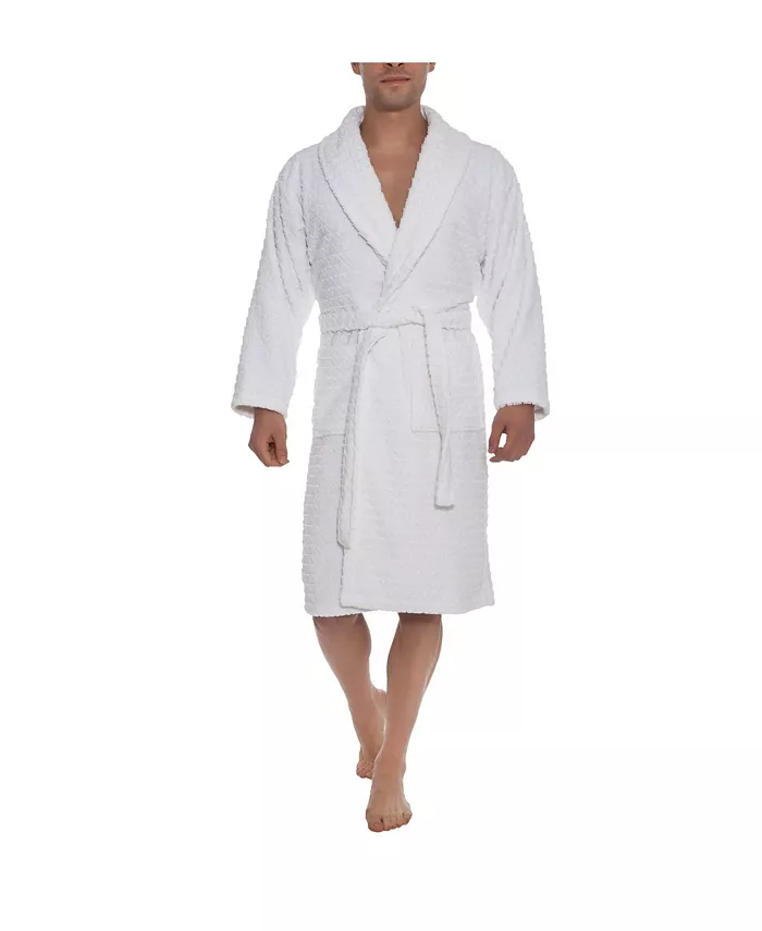 OZAN PREMIUM HOME Azure Unisex Collection Terry Cloth Bathrobe