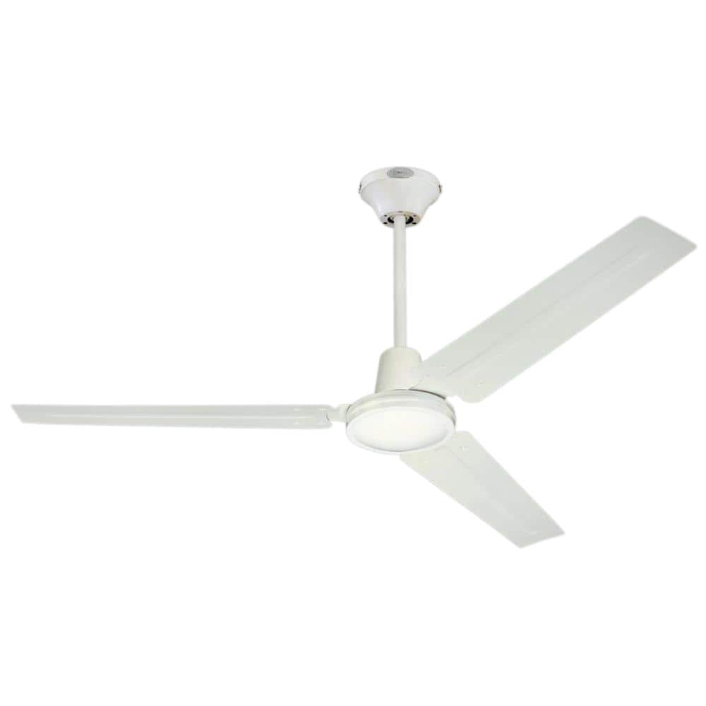 Westinghouse Jax IndustrialStyle 56 in White Ceiling Fan with Wall Control