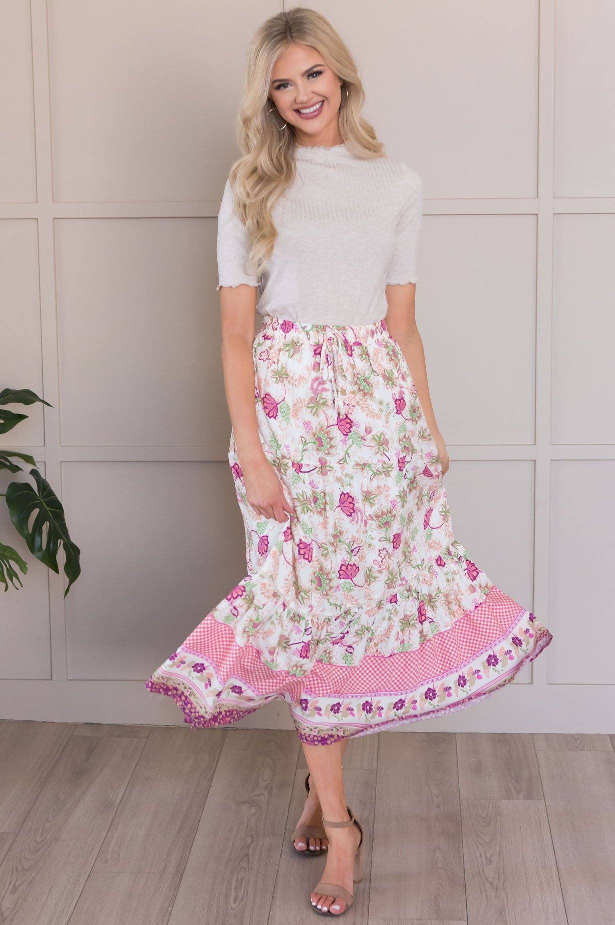 Dancing In The Sunlight  Modest Bohemian Skirt