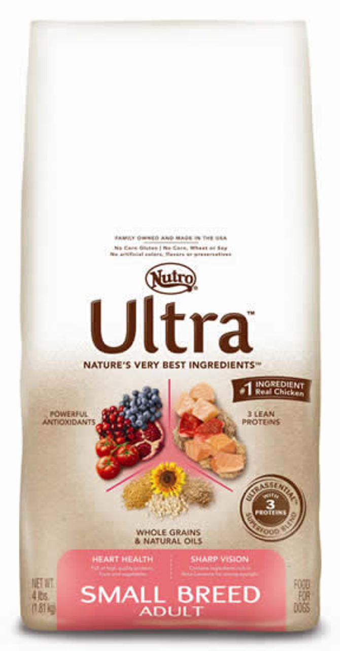 Nutro Ultra Small Breed Dog Food， 4 Lb.