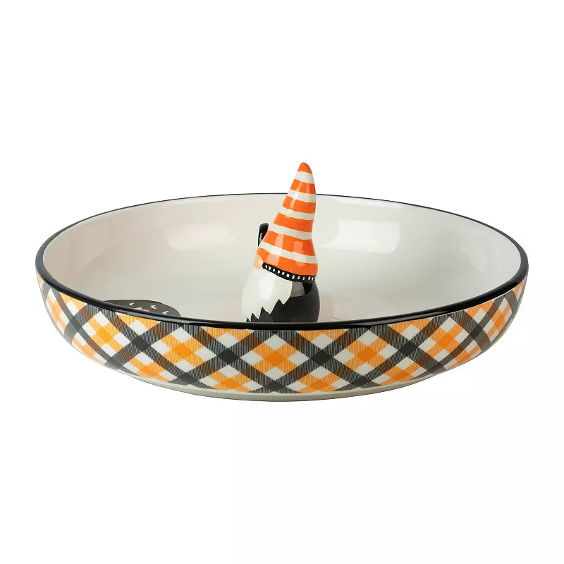 10 Strawberry Street Halloween Gnome Appetizer/Serving Bowl