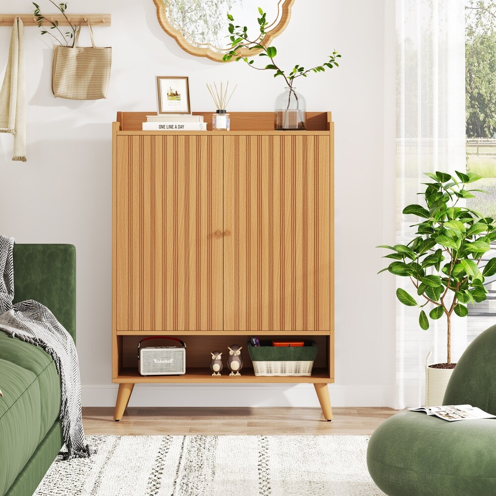 Sideboard Buffet Cabinet with 2 Doors and Removable Shelves