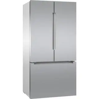 Bosch 800 Series 20.8 cu ft Smart Counter Depth French Door Refrigerator w Internal Water Dispenser  Ice in Stainless Steel B36CT81ENS