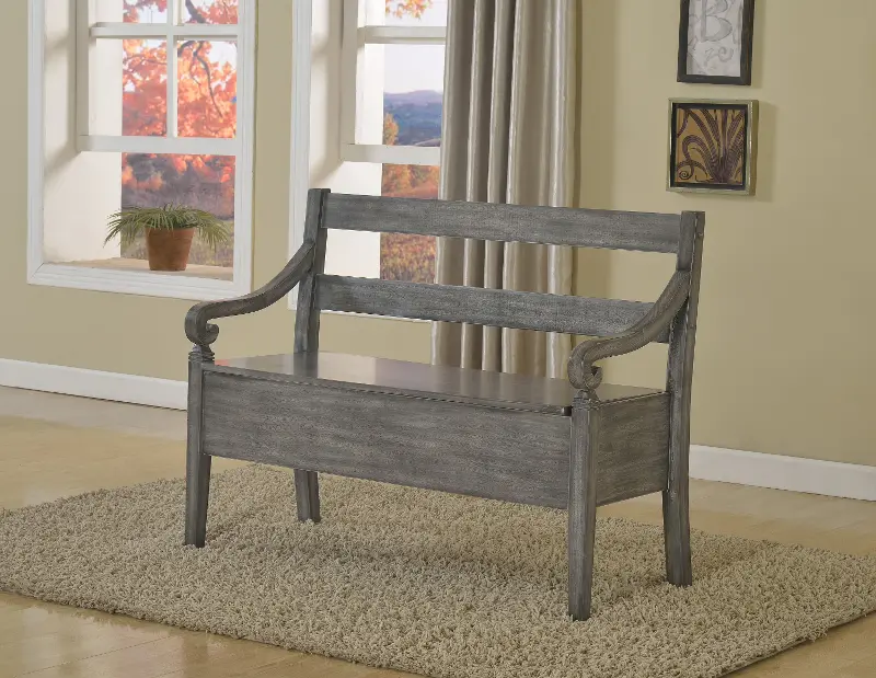 Kennedy Gray Storage Bench