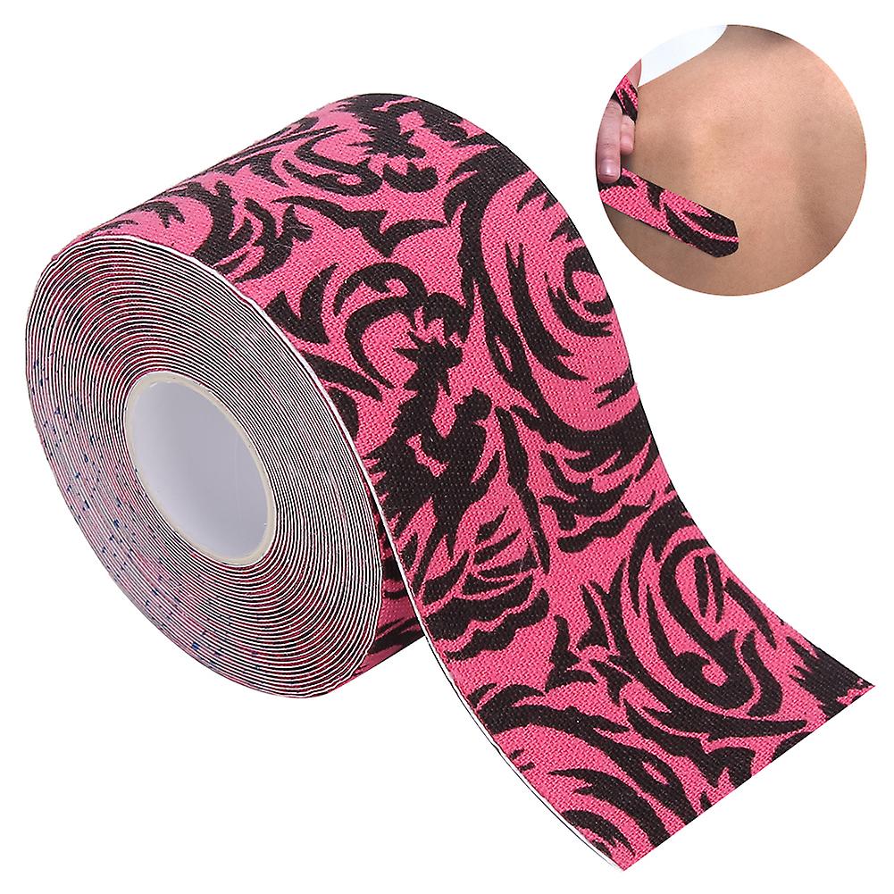 Camouflage Waterproof Soft Sports Bandage Breathable Pain Relief Protection Muscle Tapepink Printing