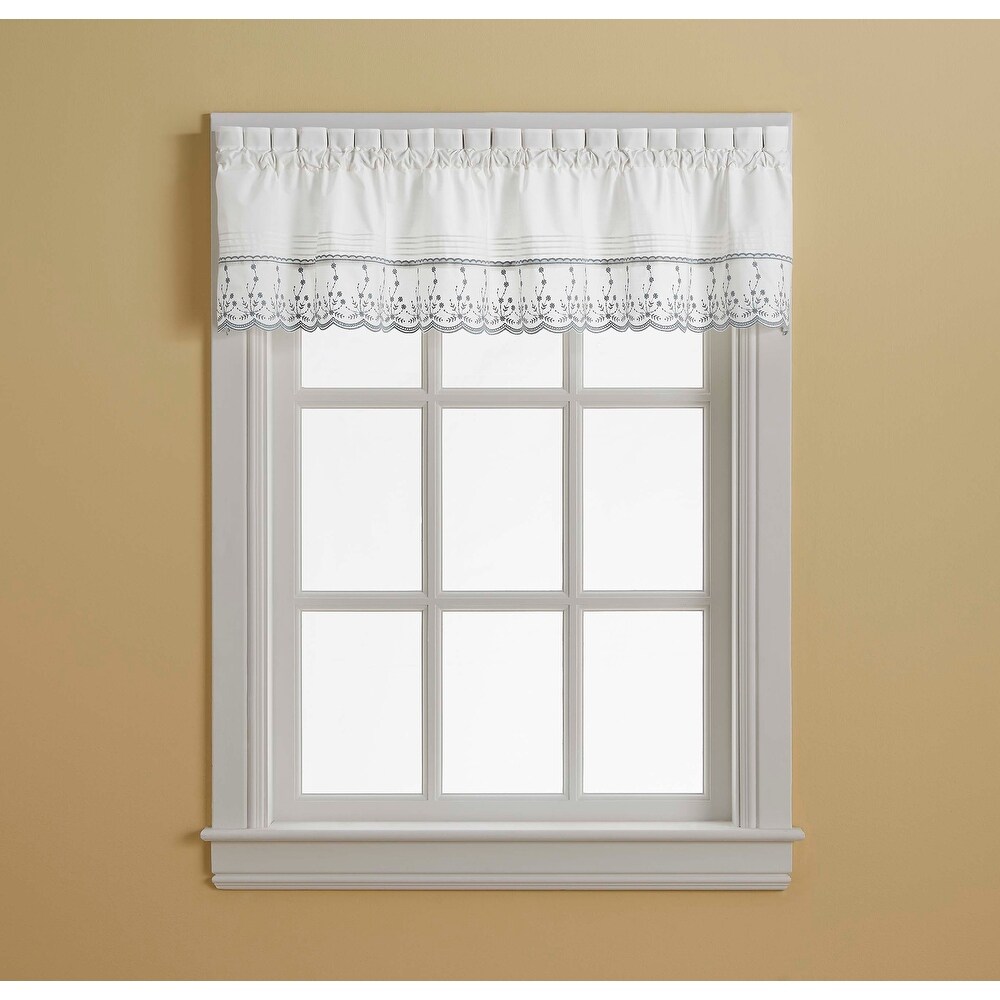 Curtainworks Abby Tailored Valance and Tier Curtain Collection