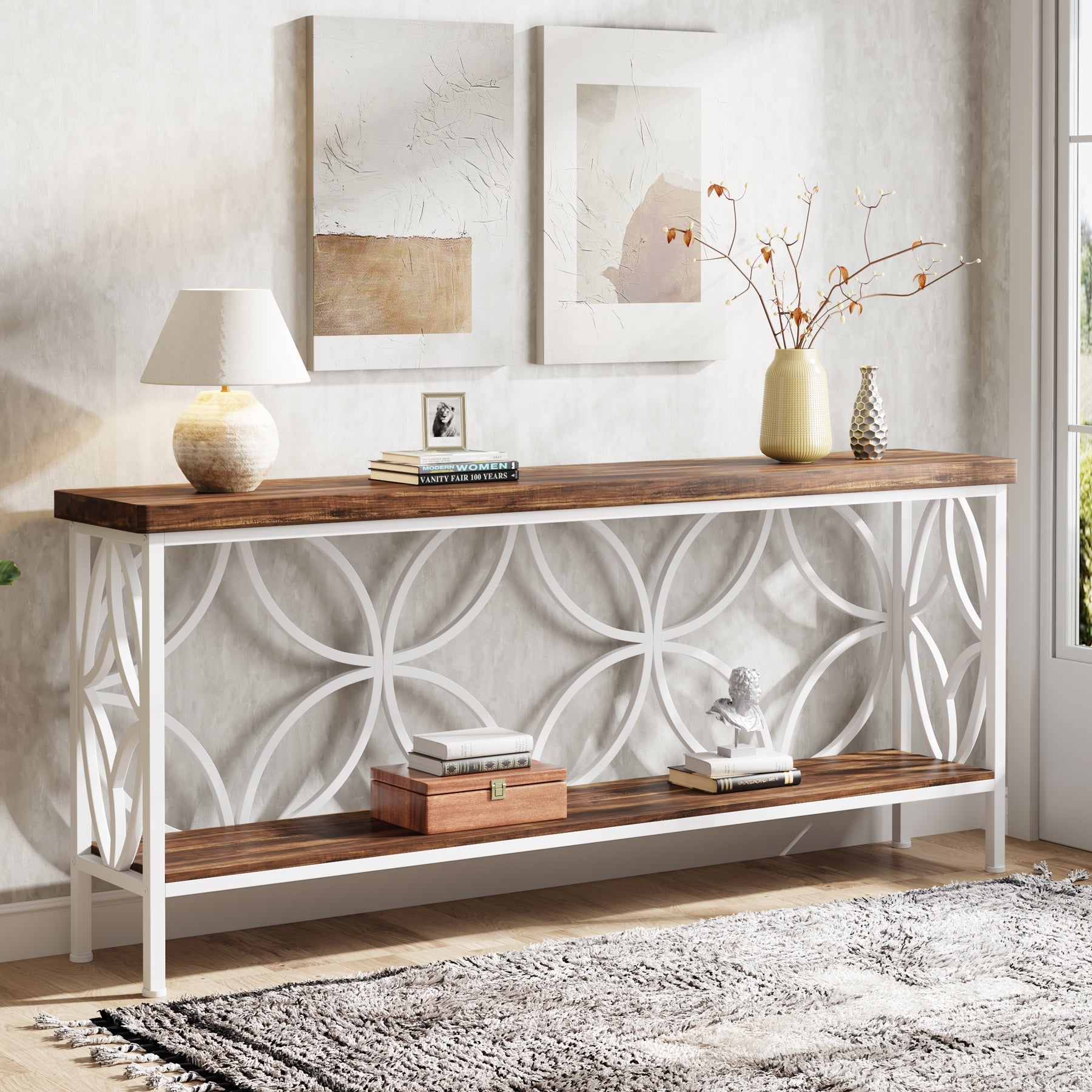 2-Tier Console Table, 70.9