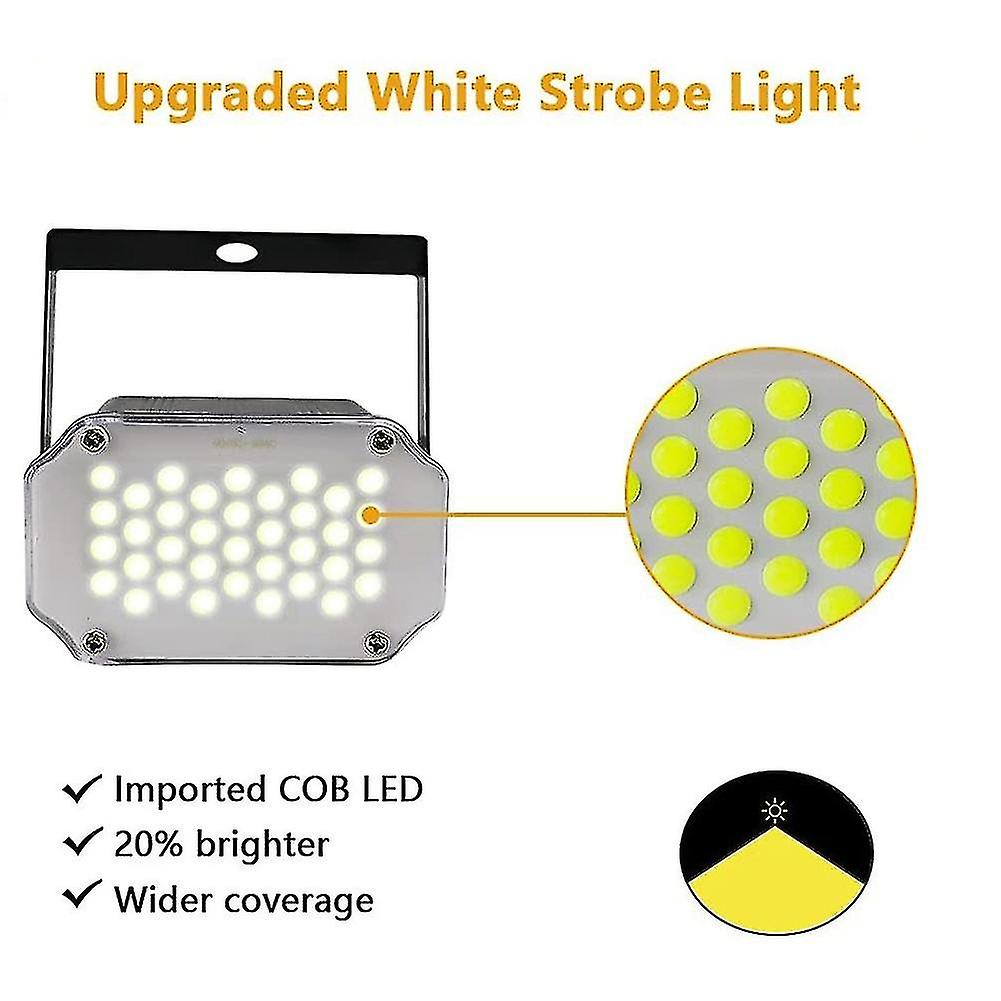 White Strobe Lights，super Bright 36 Led Halloween Strobe Light， Sound Activated Strobe Speed Flas