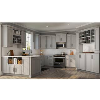 Hampton Bay 48 in. W x 34.5 in. H End Panel in Dove Gray KAIE4835X-DV