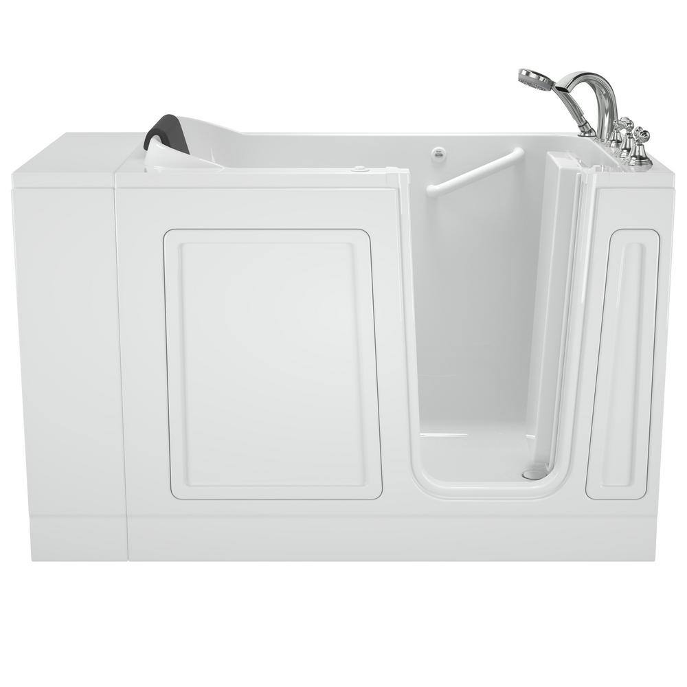 American Standard Acrylic Luxury 48 in. Right Hand Walk-In Air Bathtub in White 2848.119.ARW