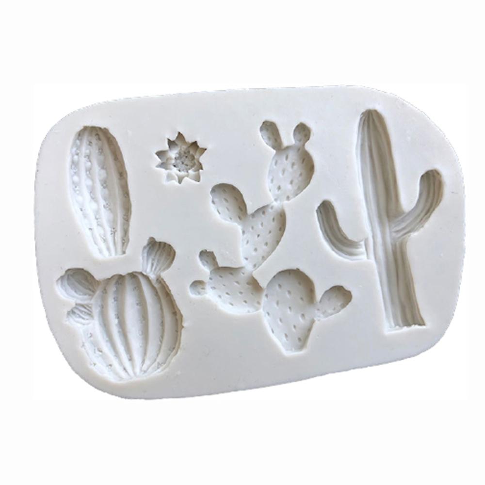 Plant Cactus Silicone Mold For Fondant Cake Decor Cupcakes Sugarcraft Cookies Candies Clay Bakeware Tools Baking Accessories