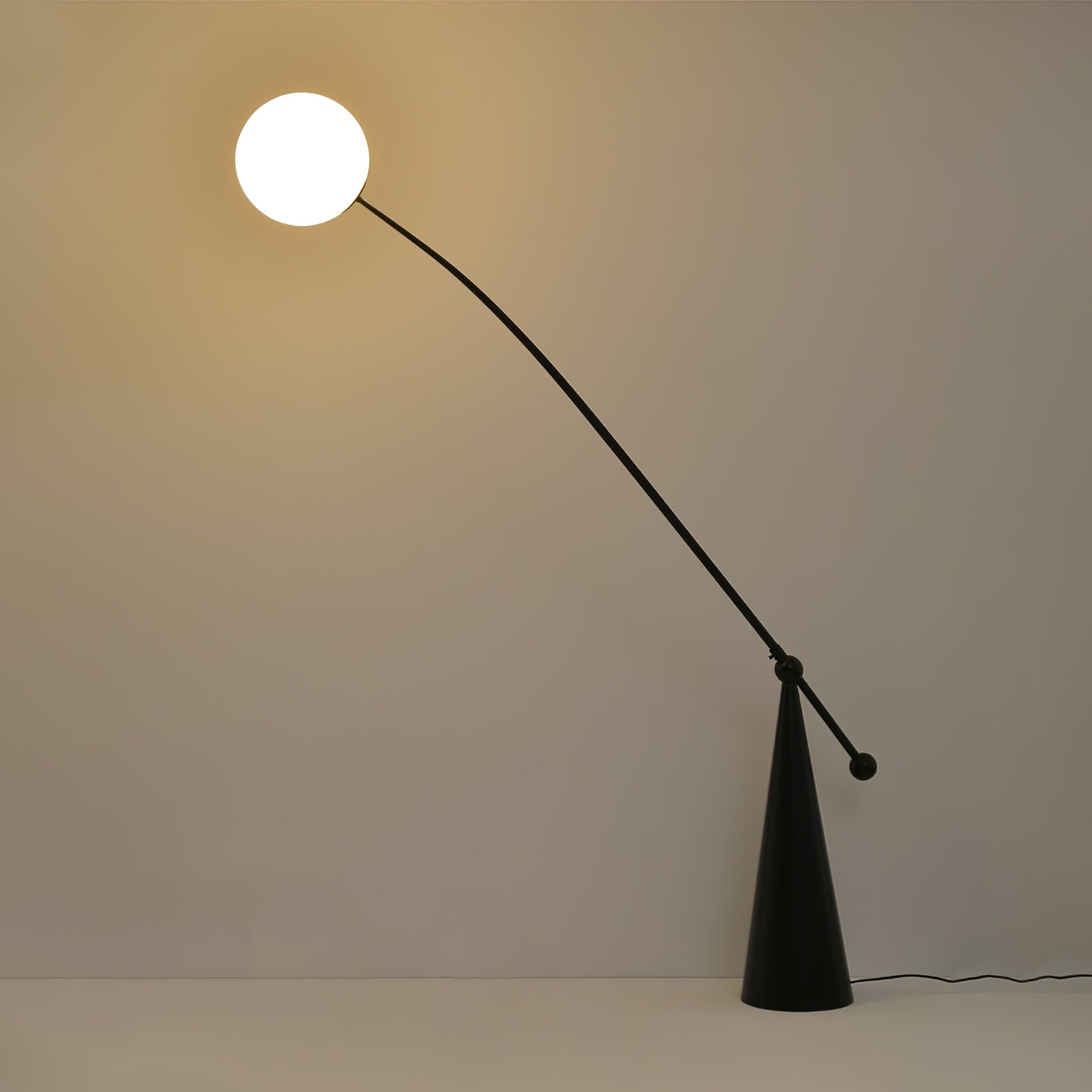 Opal Arc Floor Lamp