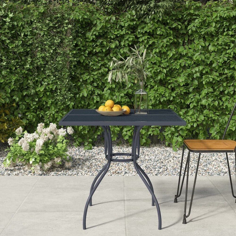 vidaXL Patio Table Anthracite 19.7\