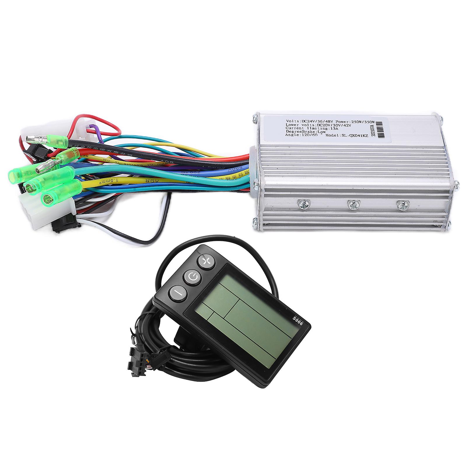 Electric Bicycle Controller Good Heat Dissipation Sensitive Control Easy Install Lcd Backlight Display Electric Bike Kit