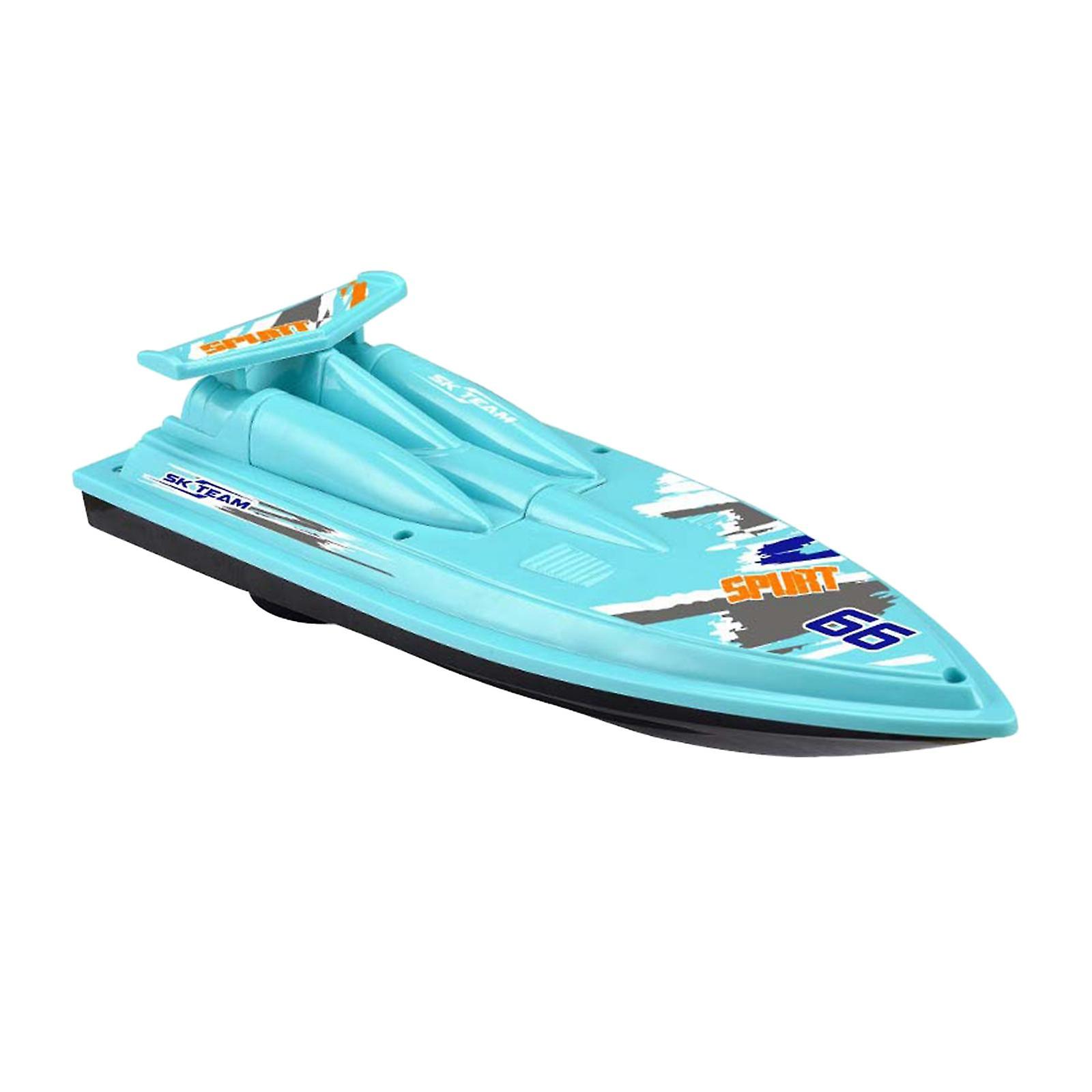 Speed Boat Summer Outdoor Water Playing Floating Boat Bath Toy For Preschool Blue