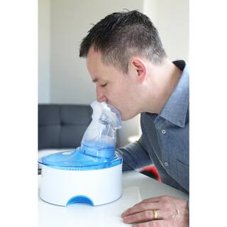 Crane 0.5 Gal. 2-in-1 Warm Mist Humidifier  Personal Steam Inhaler for Small to Medium Rooms up to 250 sq. ft. EE-5202