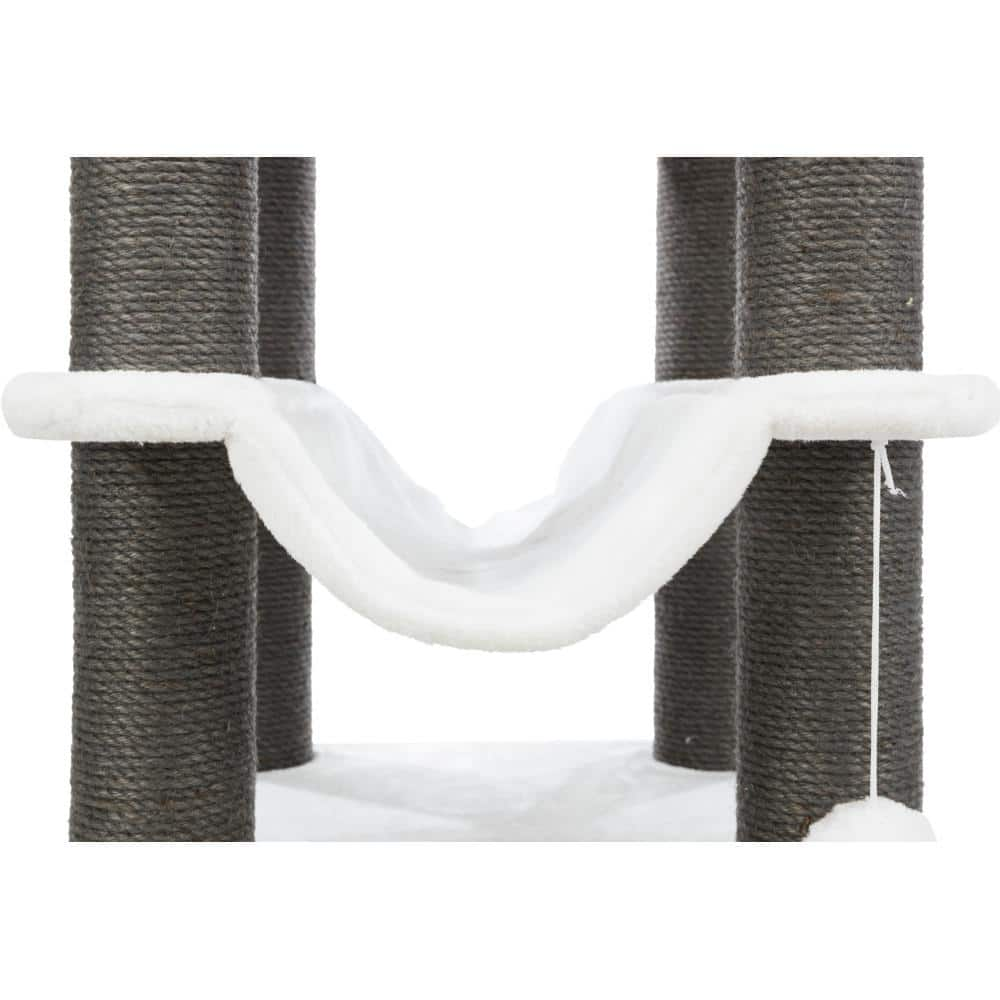 TRIXIE Cream/Gray Lucano Scratching Post Cat Tower 44722