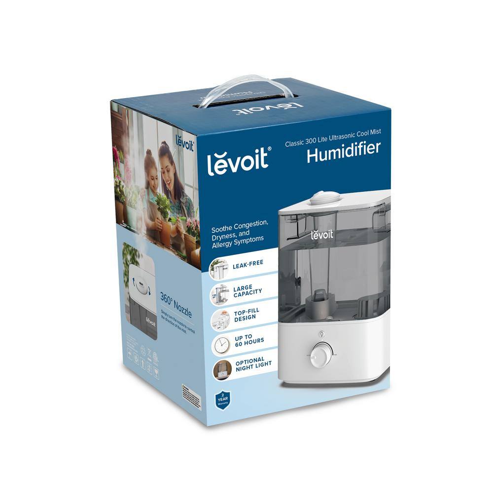 LEVOIT 1.5 Gal. Classic 300 Lite Ultrasonic Cool Mist Humidifier up to 505 sq. ft. HEAPHULVNUS0058