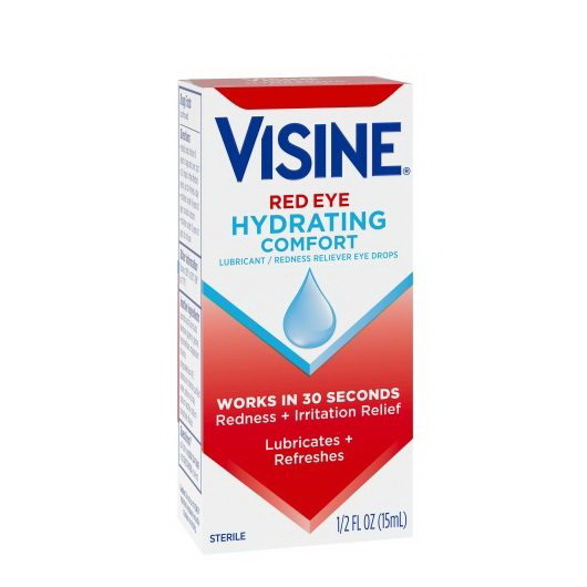 Visine Red Eye Comfort Hydrating  0.5 Fluid Ounces...