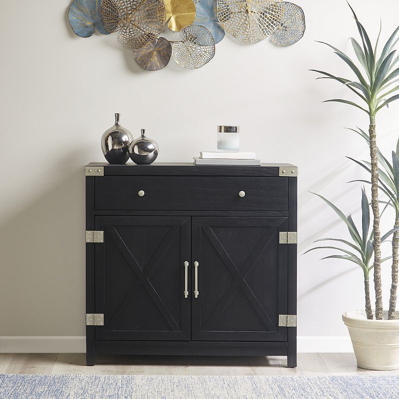 Madison Park Memphis Farmhouse Storage Cabinet with Drawer