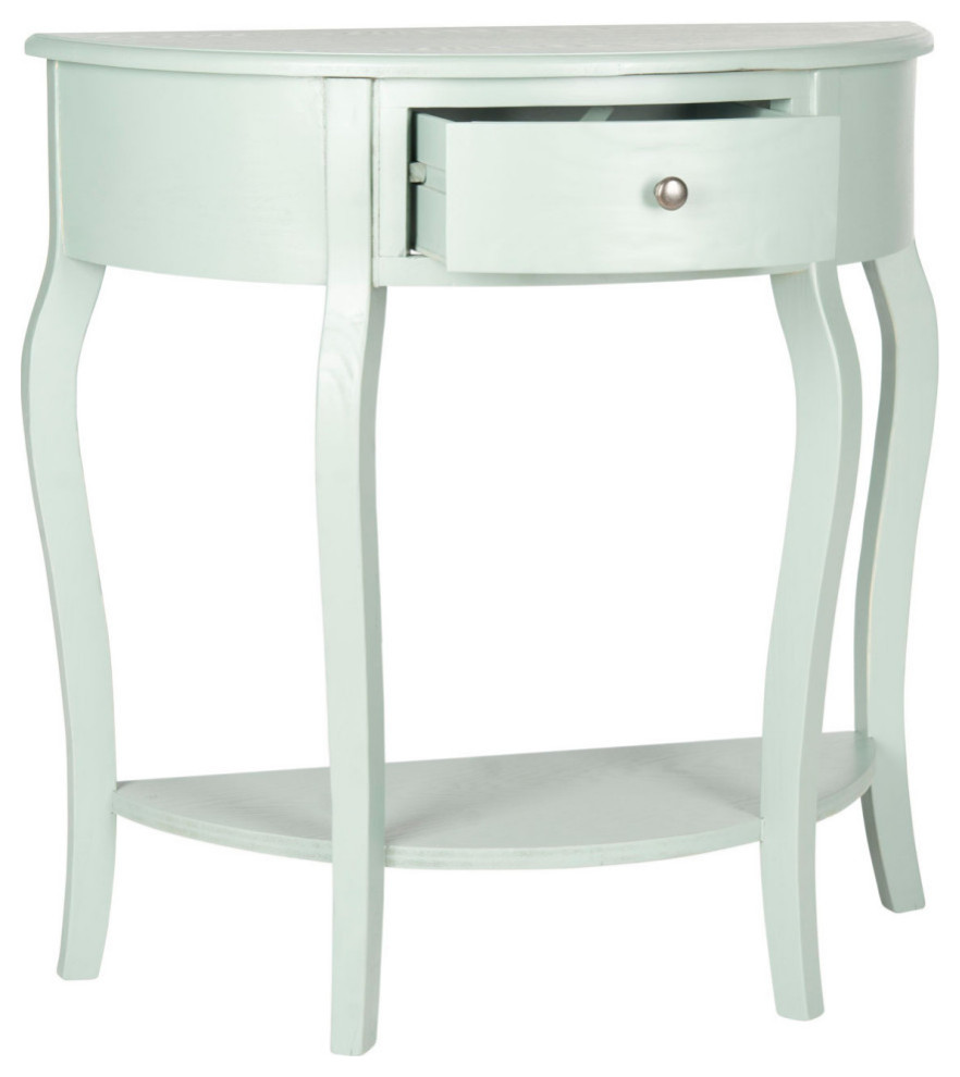 Anna Demilune Small Console Dusty Green   Modern   Console Tables   by Virgil Stanis Design  Houzz